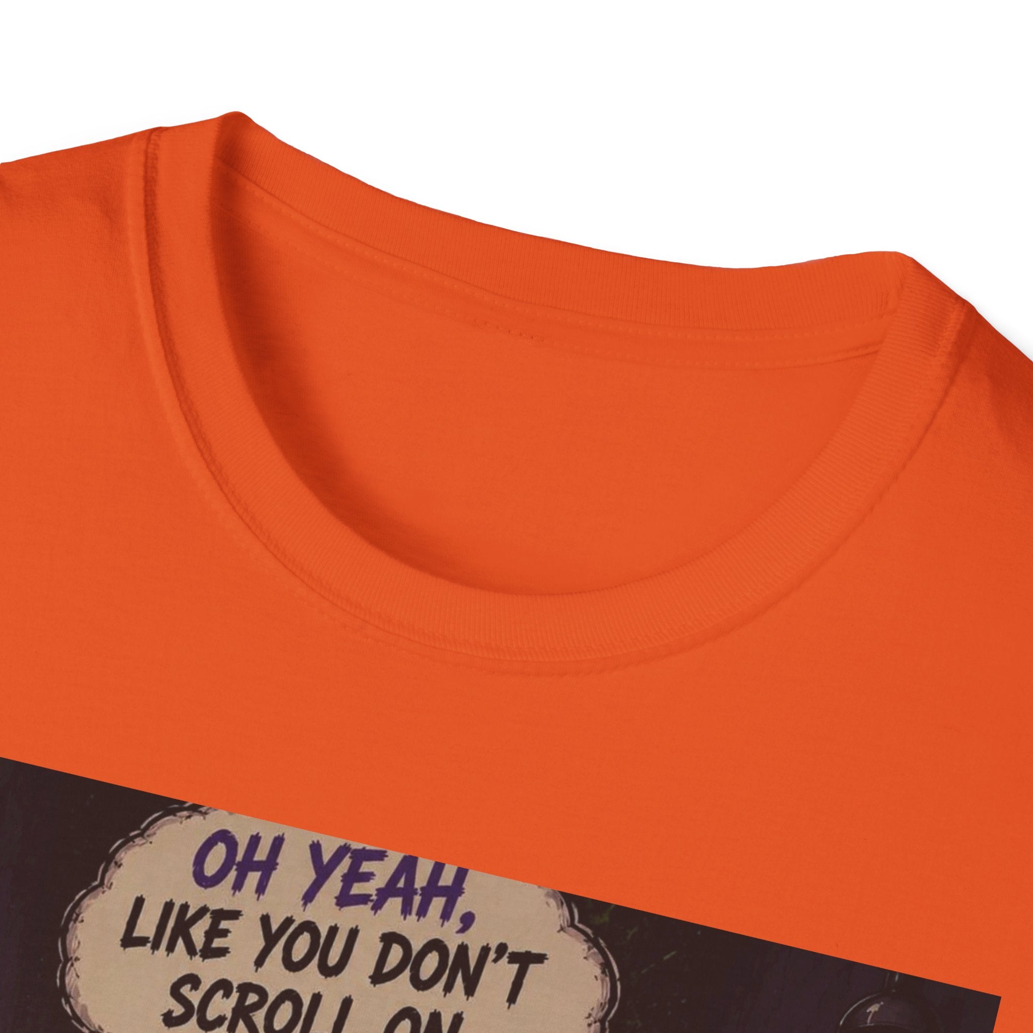 Skull Throne T-Shirt — 'Oh Yeah, Like You Don't Scroll on the Bowl' Gothic Graphic Tee