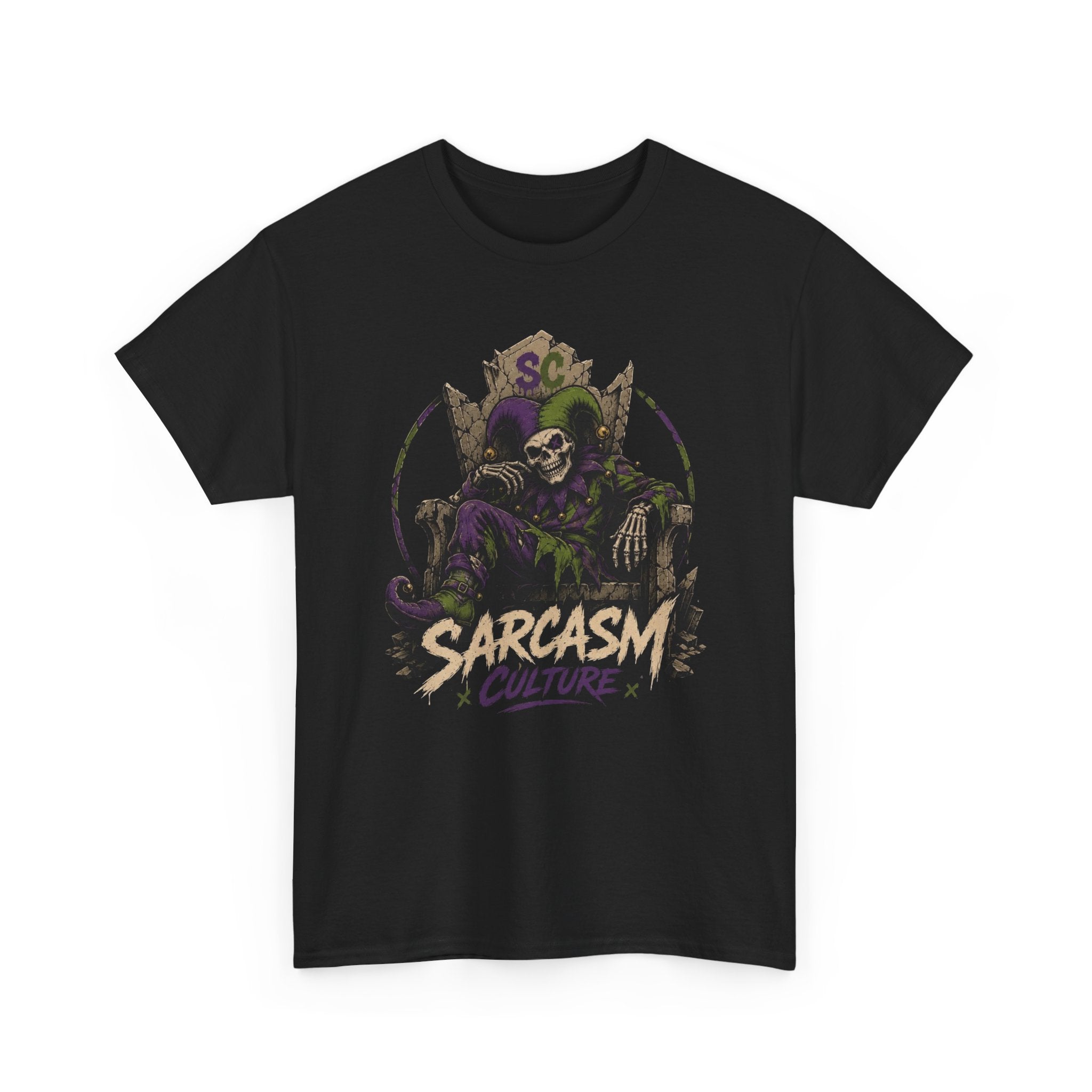 Jester Throne Tee — The Original Sarcasm Culture Graphic T-Shirt