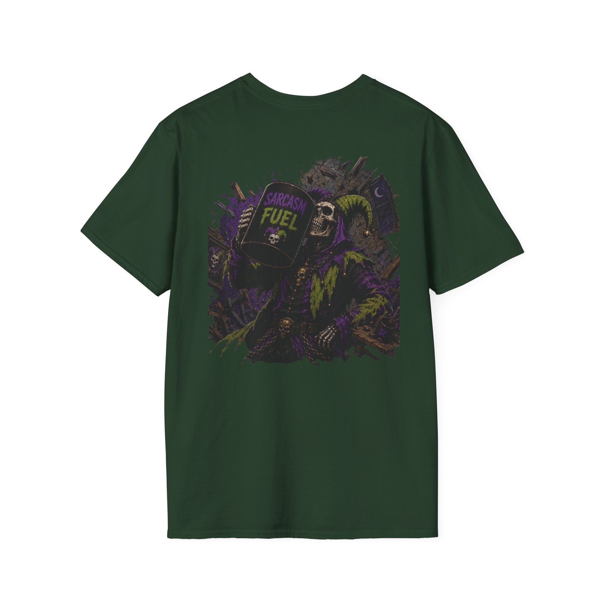 Fuel Mask Graphic T-Shirt — Dark Vaporwave Streetwear