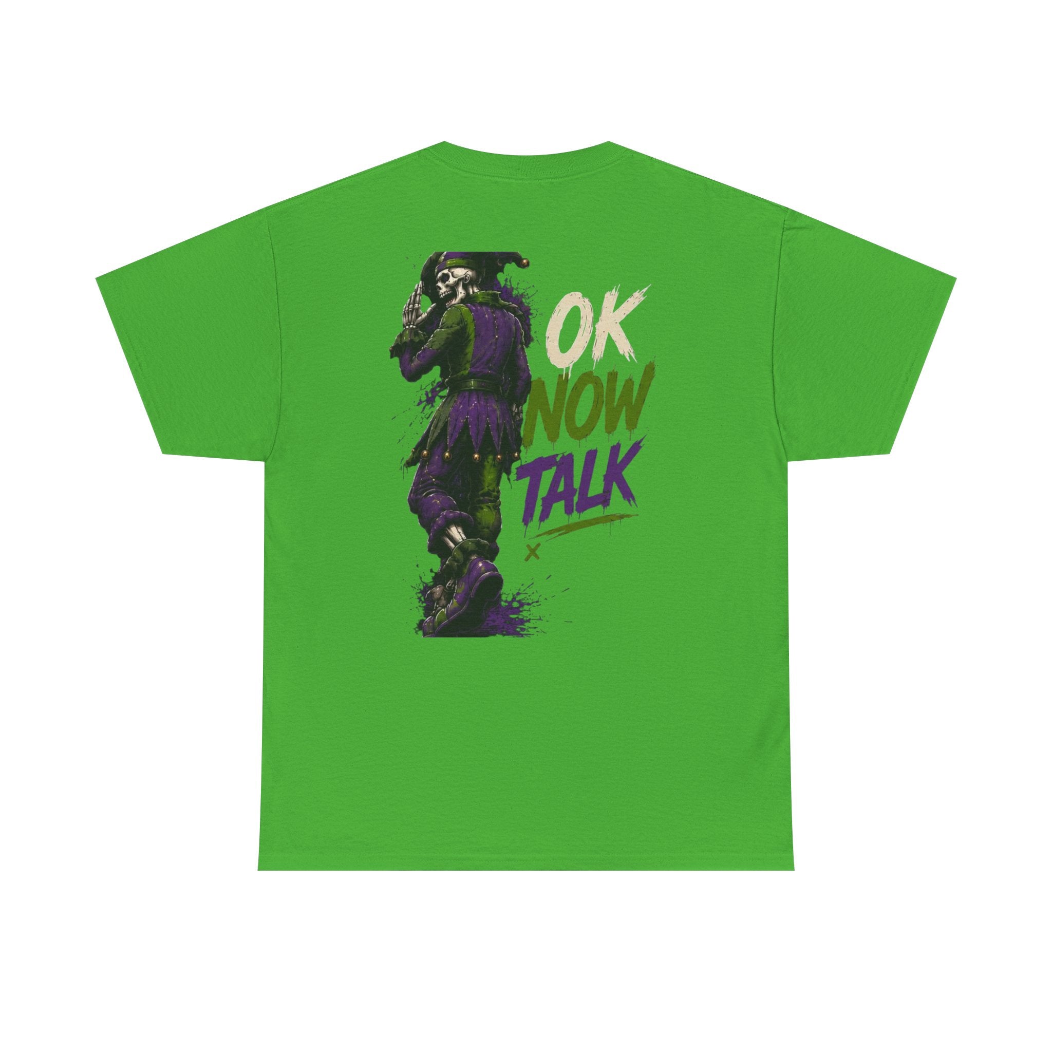 Stop Hold On Tee — 'OK Now Talk' Jester Graphic Unisex T-Shirt