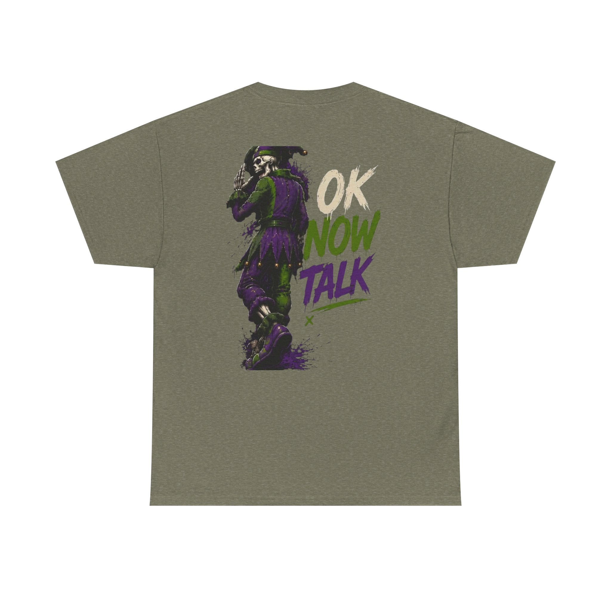 Stop Hold On Tee — 'OK Now Talk' Jester Graphic Unisex T-Shirt