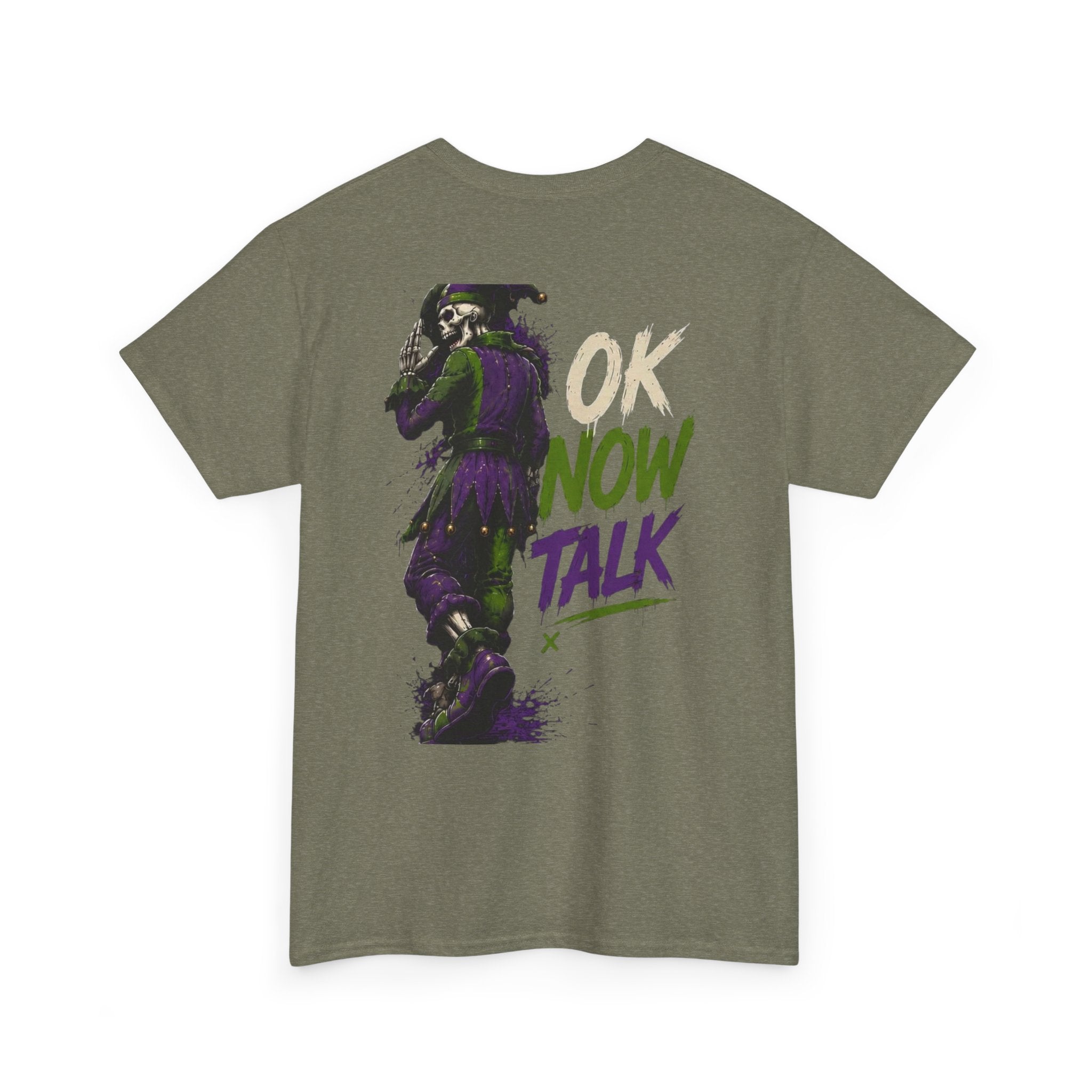Stop Hold On Tee — 'OK Now Talk' Jester Graphic Unisex T-Shirt