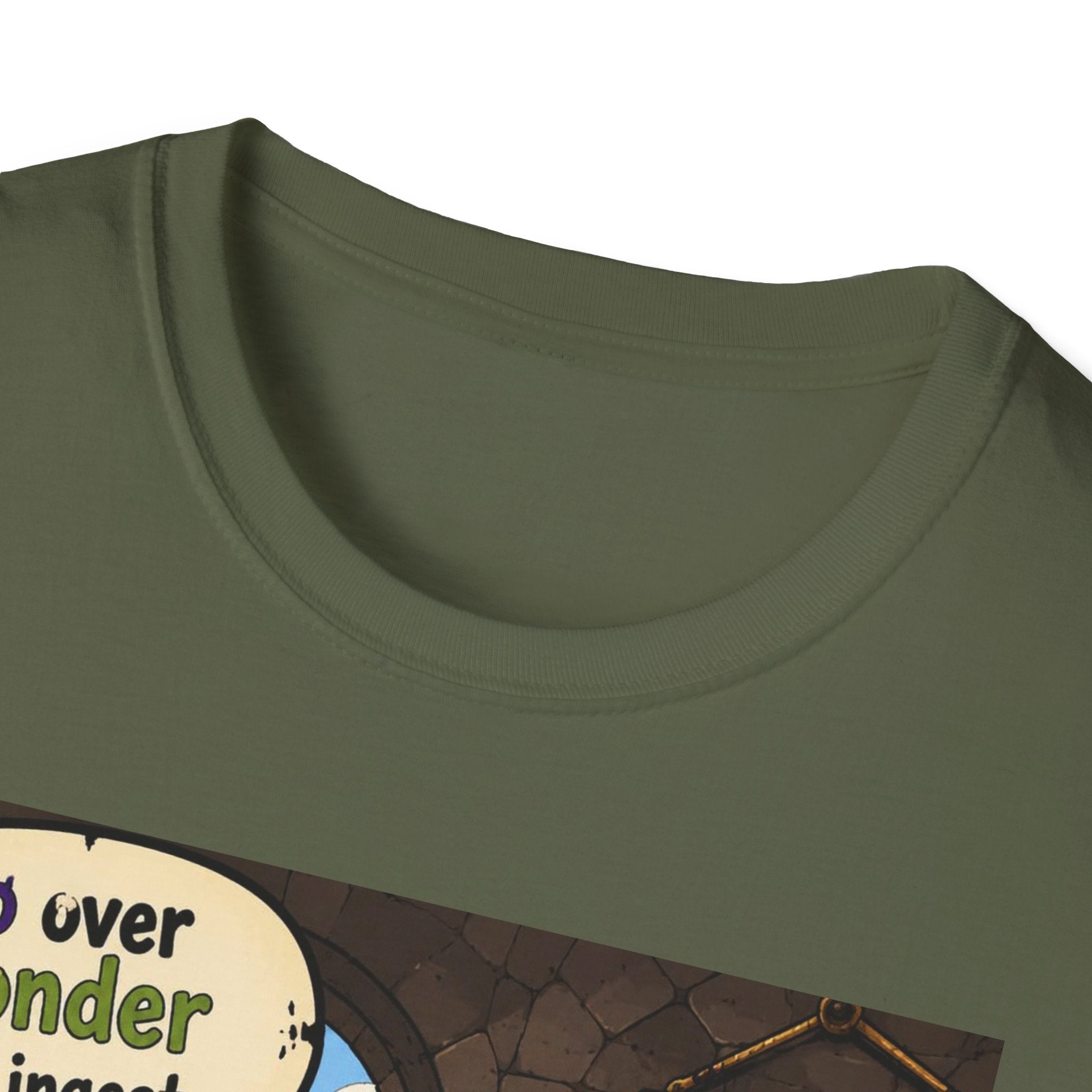 Funny Medieval Skeleton T‑Shirt – 'Go over yonder and ingest a satchel of Richard's' Graphic Tee