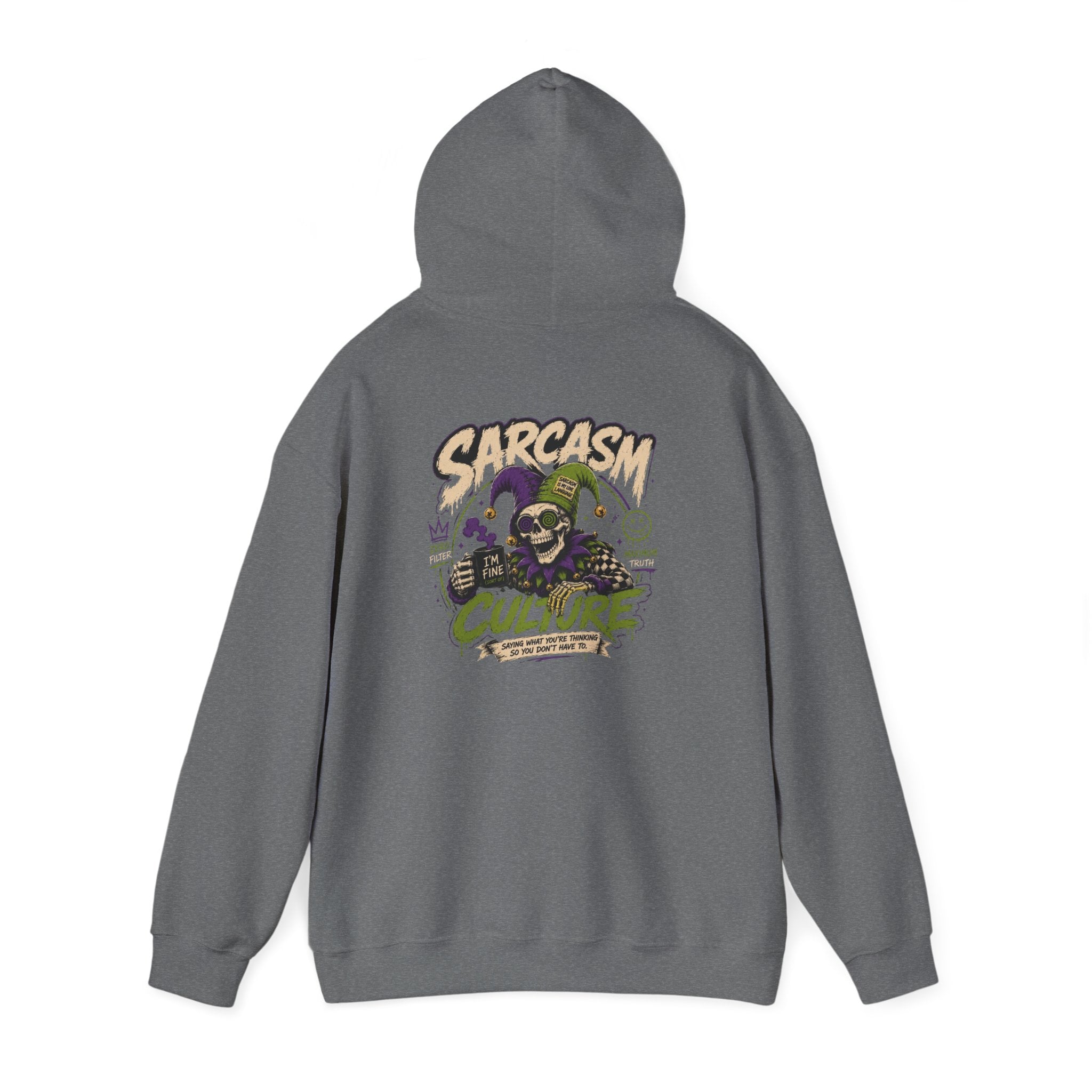 Graphic Heavy Blend Hoodie — Unisex Pullover Sweatshirt