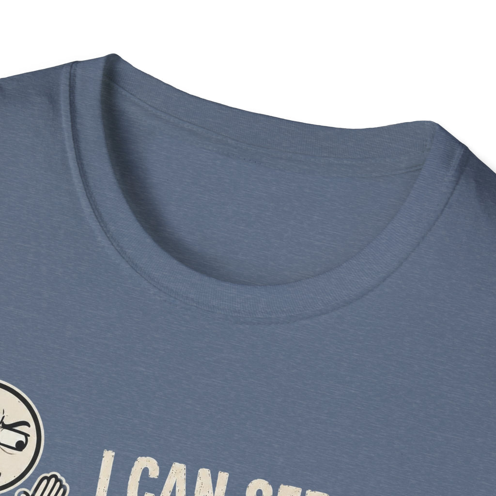 Funny Emoji T-Shirt — "I Can See Your Thoughts, You Pervert" Graphic Tee