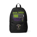 Social Battery Backpack – "Please Do Not Approach" Funny Sarcasm Culture Daypack