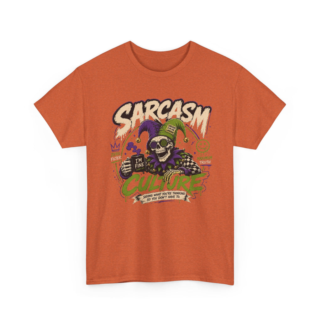 Off His Meds Jester Tee — Wild & Unhinged Sarcasm Culture Graphic T-Shirt