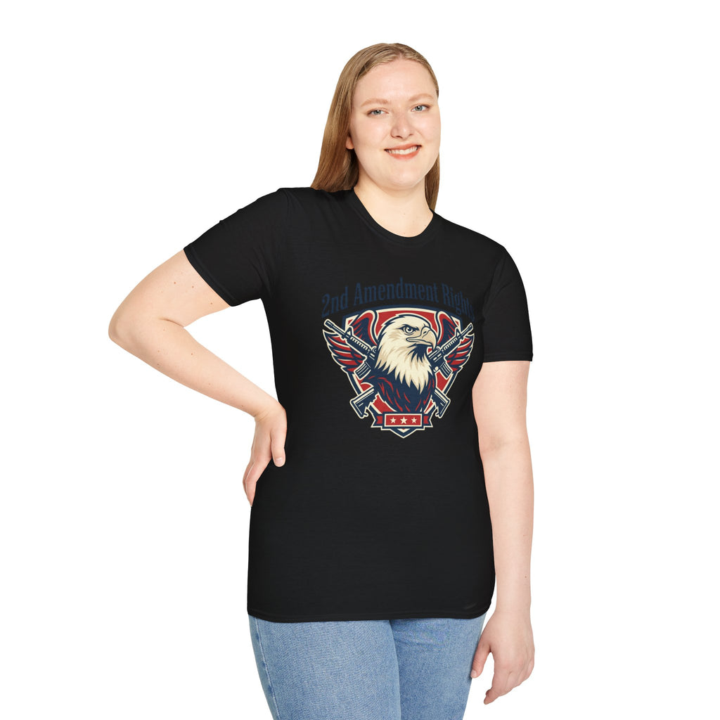 2nd Amendment Rights Eagle T-Shirt – Patriotic Gun Rights Tee