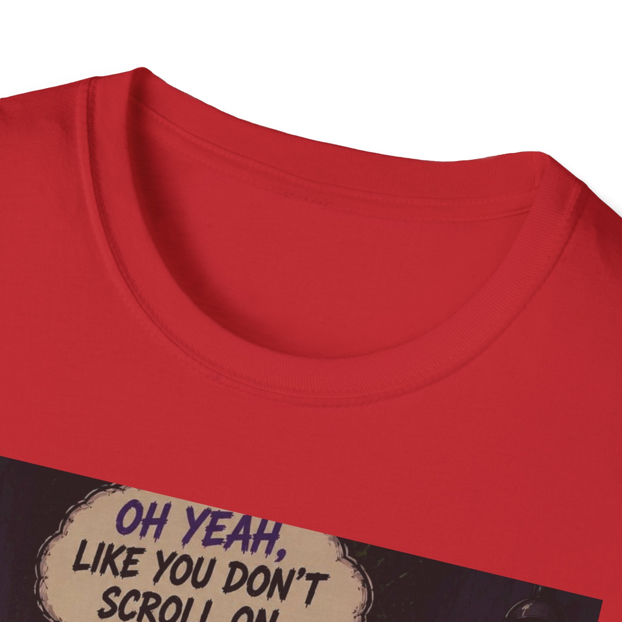 Skull Throne T-Shirt — 'Oh Yeah, Like You Don't Scroll on the Bowl' Gothic Graphic Tee