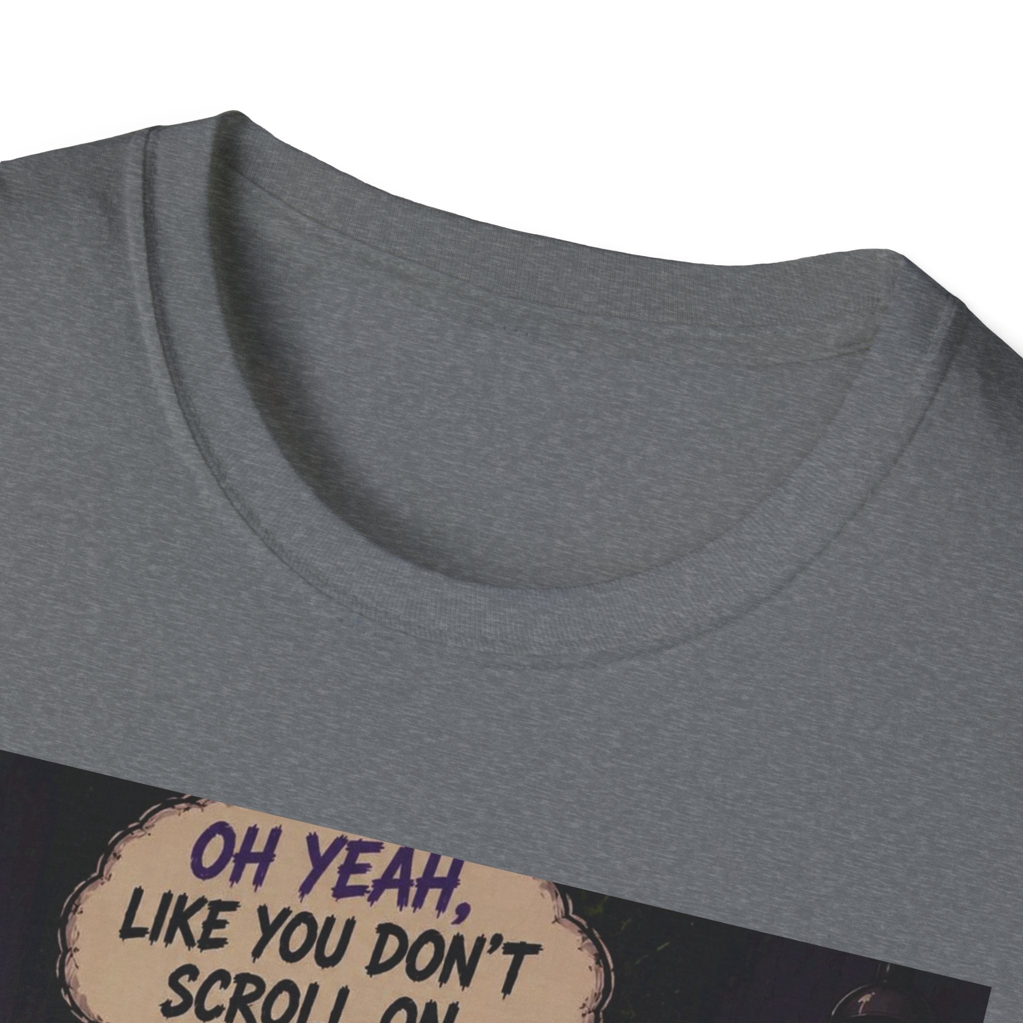 Skull Throne T-Shirt — 'Oh Yeah, Like You Don't Scroll on the Bowl' Gothic Graphic Tee