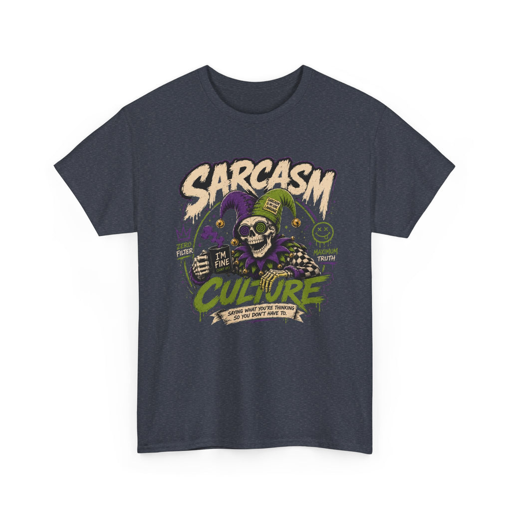 Off His Meds Jester Tee — Wild & Unhinged Sarcasm Culture Graphic T-Shirt