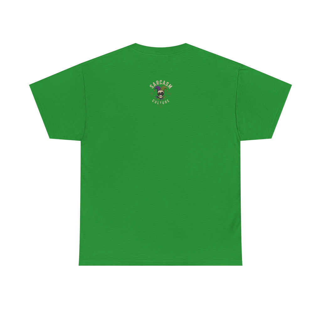 Skull Jester Tee — "Too Tired to Pretend I Like You" Graphic T-Shirt
