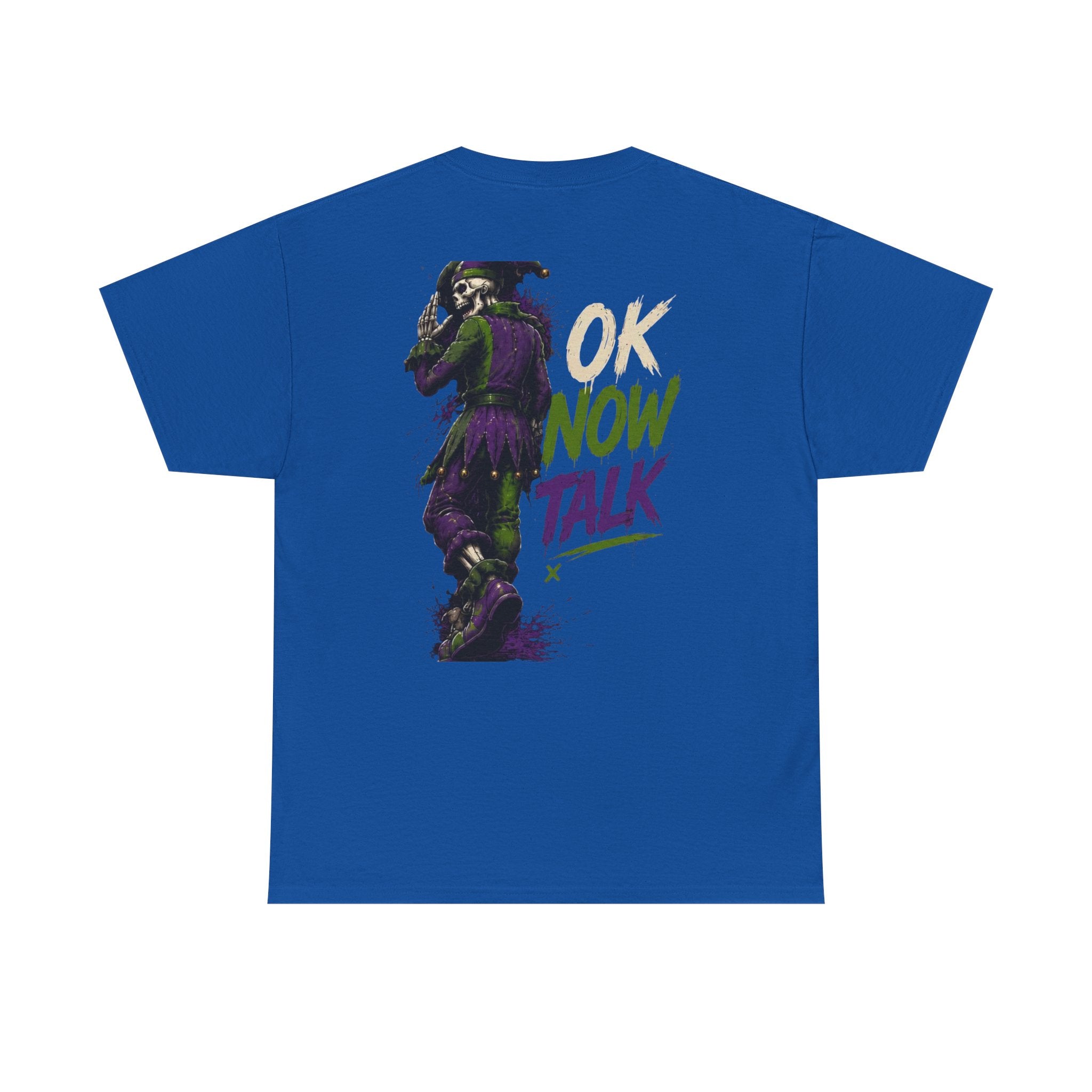 Stop Hold On Tee — 'OK Now Talk' Jester Graphic Unisex T-Shirt