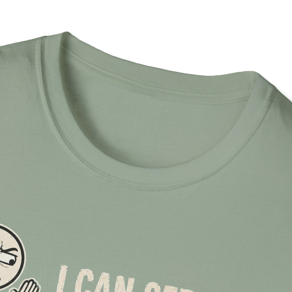 Funny Emoji T-Shirt — "I Can See Your Thoughts, You Pervert" Graphic Tee