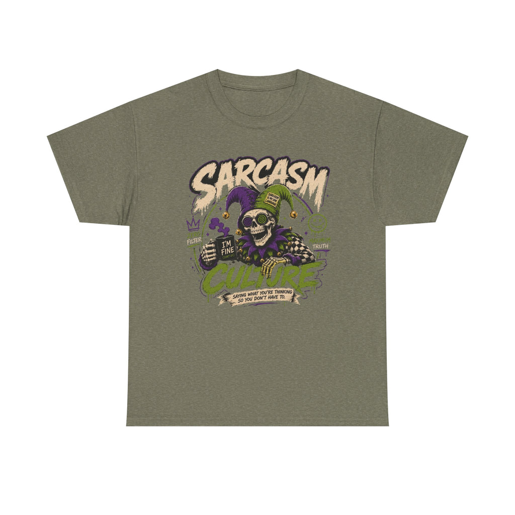 Off His Meds Jester Tee — Wild & Unhinged Sarcasm Culture Graphic T-Shirt