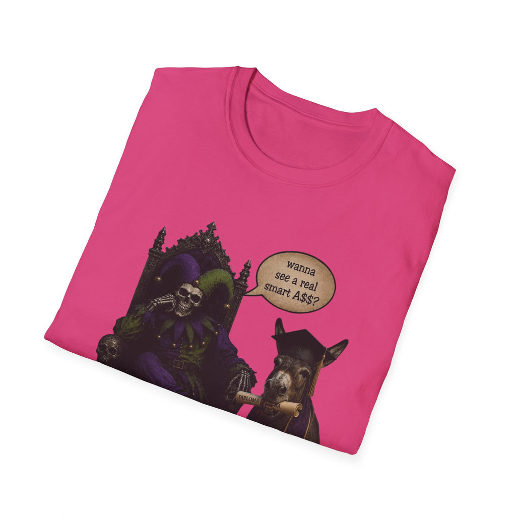 Jester Throne T-Shirt — “Wicked and a Smart Ass” Dark Gothic Graphic Tee