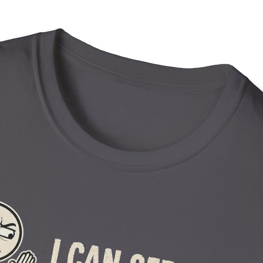 Funny Emoji T-Shirt — "I Can See Your Thoughts, You Pervert" Graphic Tee