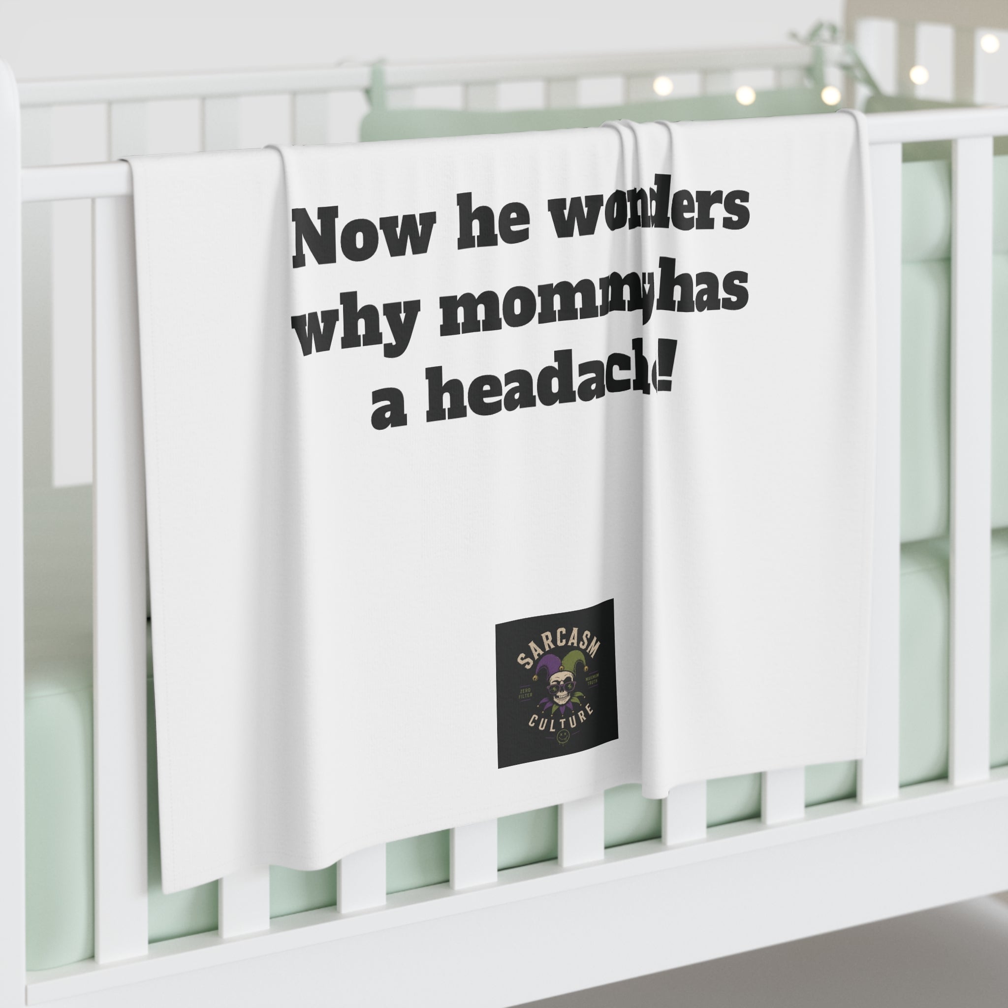 Daddy's Back-Rub — Funny Baby Swaddle Blanket
