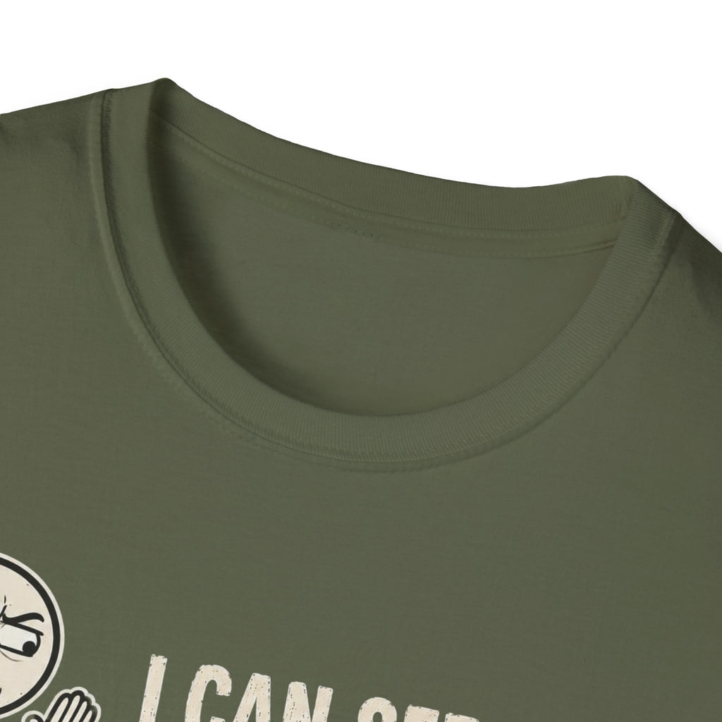 Funny Emoji T-Shirt — "I Can See Your Thoughts, You Pervert" Graphic Tee