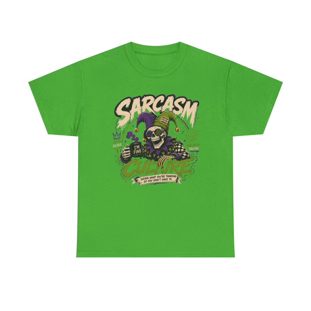 Off His Meds Jester Tee — Wild & Unhinged Sarcasm Culture Graphic T-Shirt