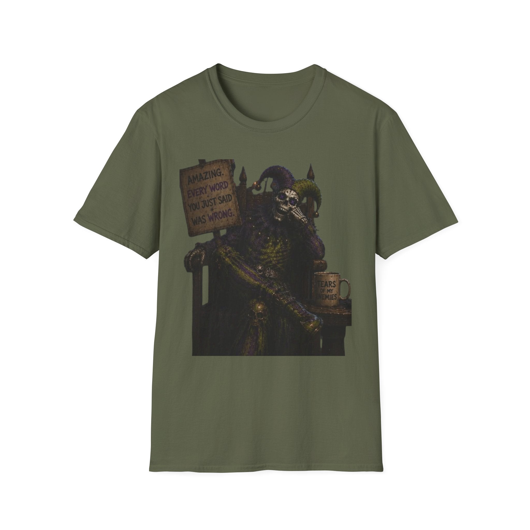 Viking Throne Graphic T-Shirt — "Berserker" Norse Warrior Design