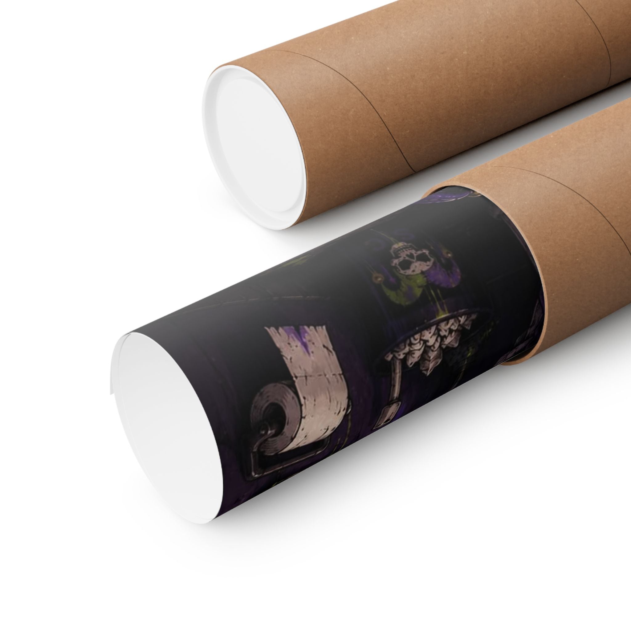 Skull Jester Poster — "Oh Yeah, Like You Don't Scroll on the Bowl" Matte Vertical Wall Art