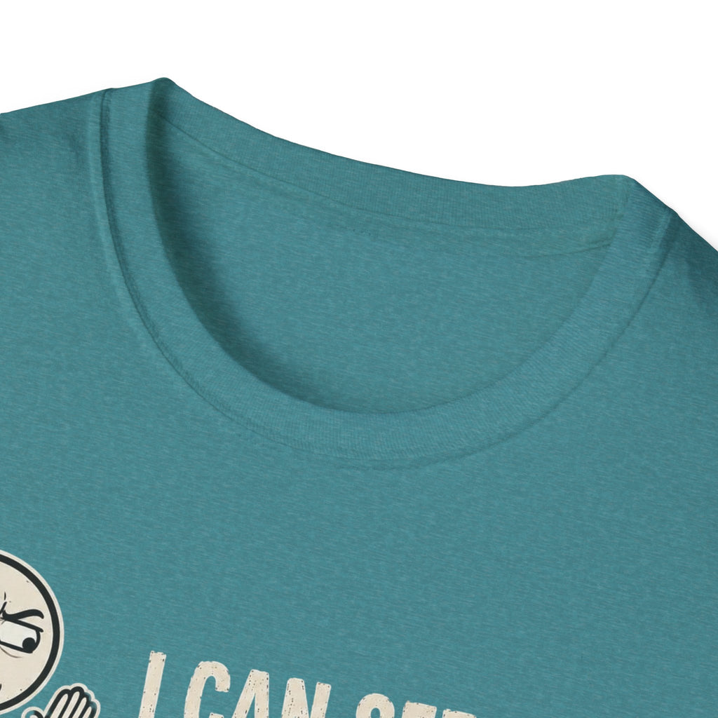 Funny Emoji T-Shirt — "I Can See Your Thoughts, You Pervert" Graphic Tee