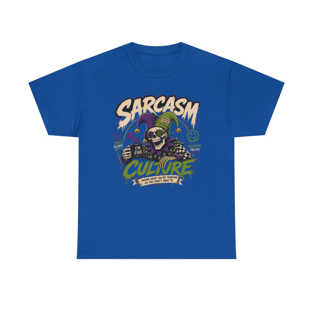 Off His Meds Jester Tee — Wild & Unhinged Sarcasm Culture Graphic T-Shirt