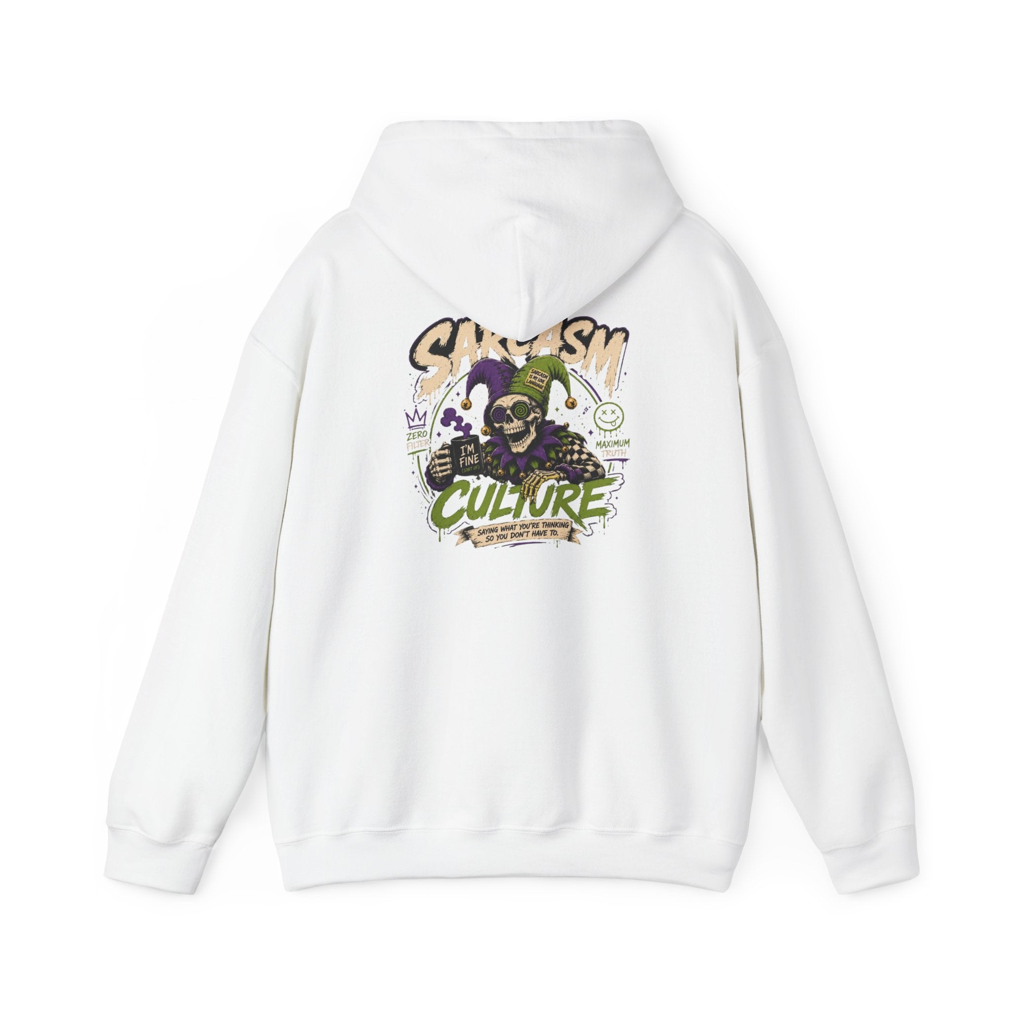 Graphic Heavy Blend Hoodie — Unisex Pullover Sweatshirt