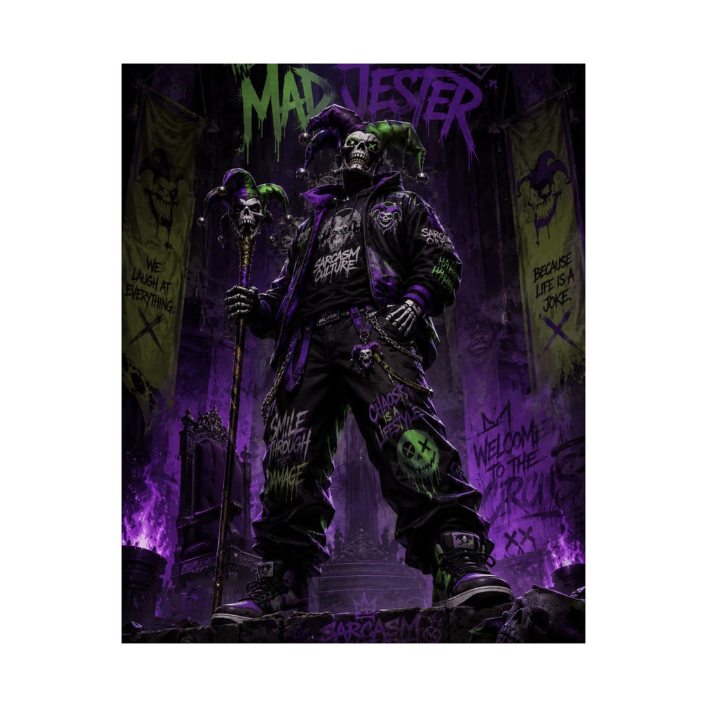 Matte Vertical Art Jester Poster