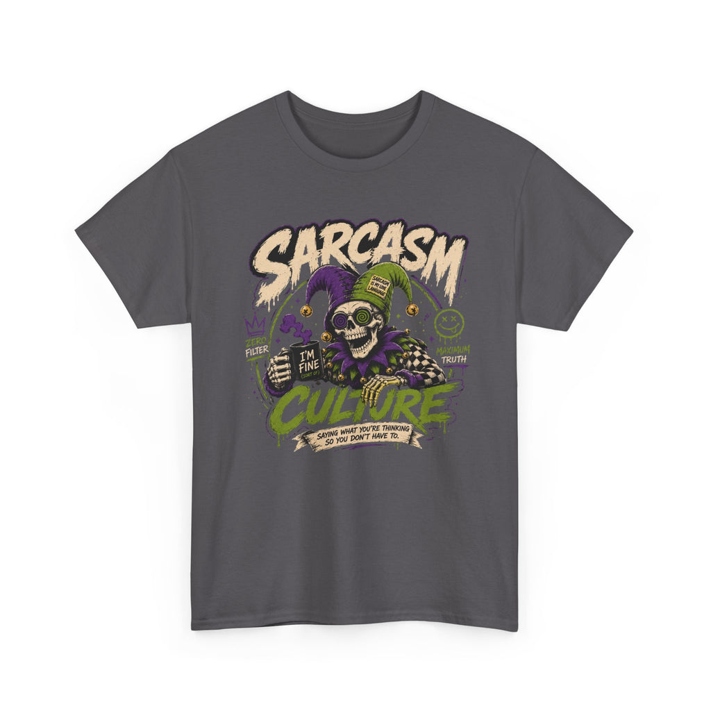 Off His Meds Jester Tee — Wild & Unhinged Sarcasm Culture Graphic T-Shirt