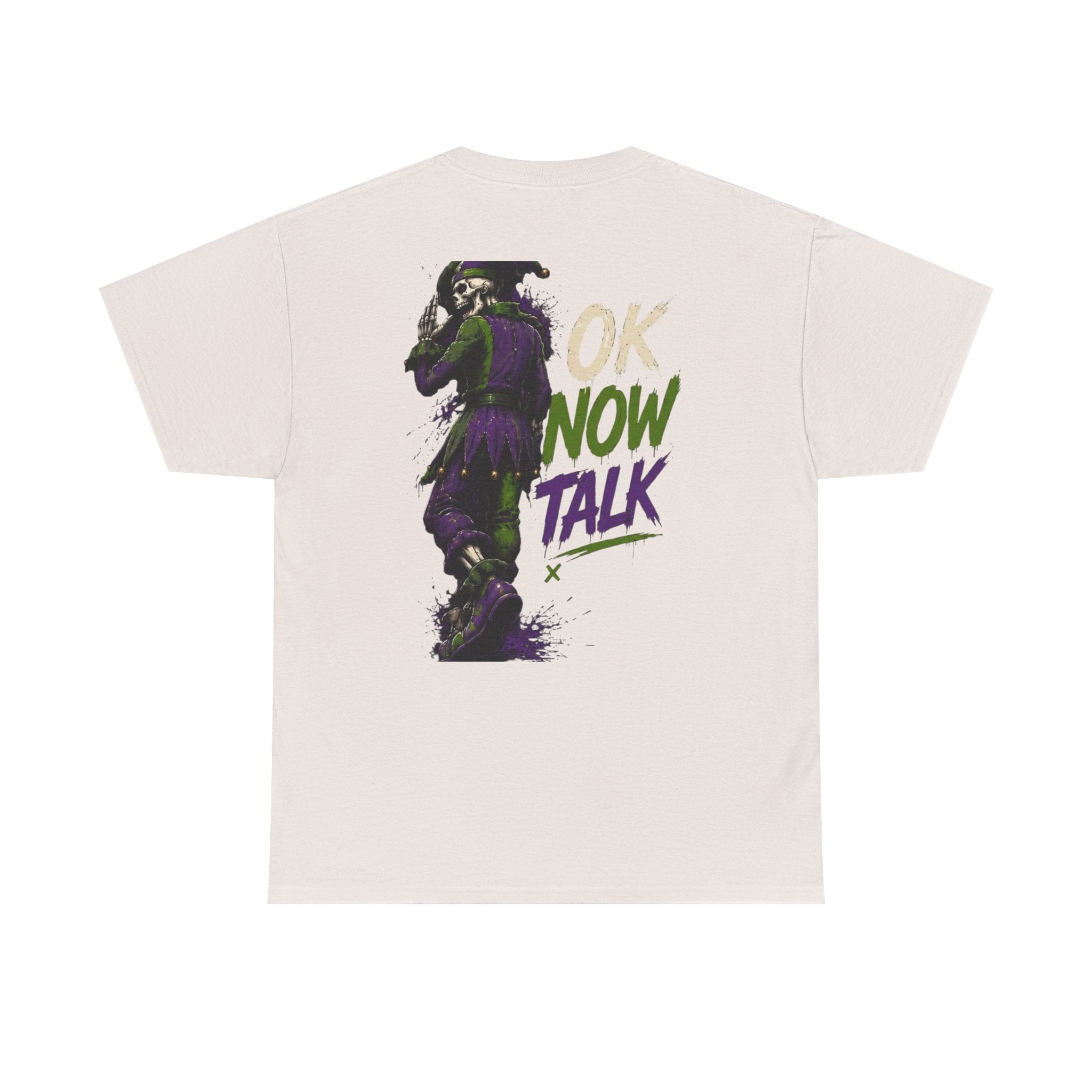 Stop Hold On Tee — 'OK Now Talk' Jester Graphic Unisex T-Shirt