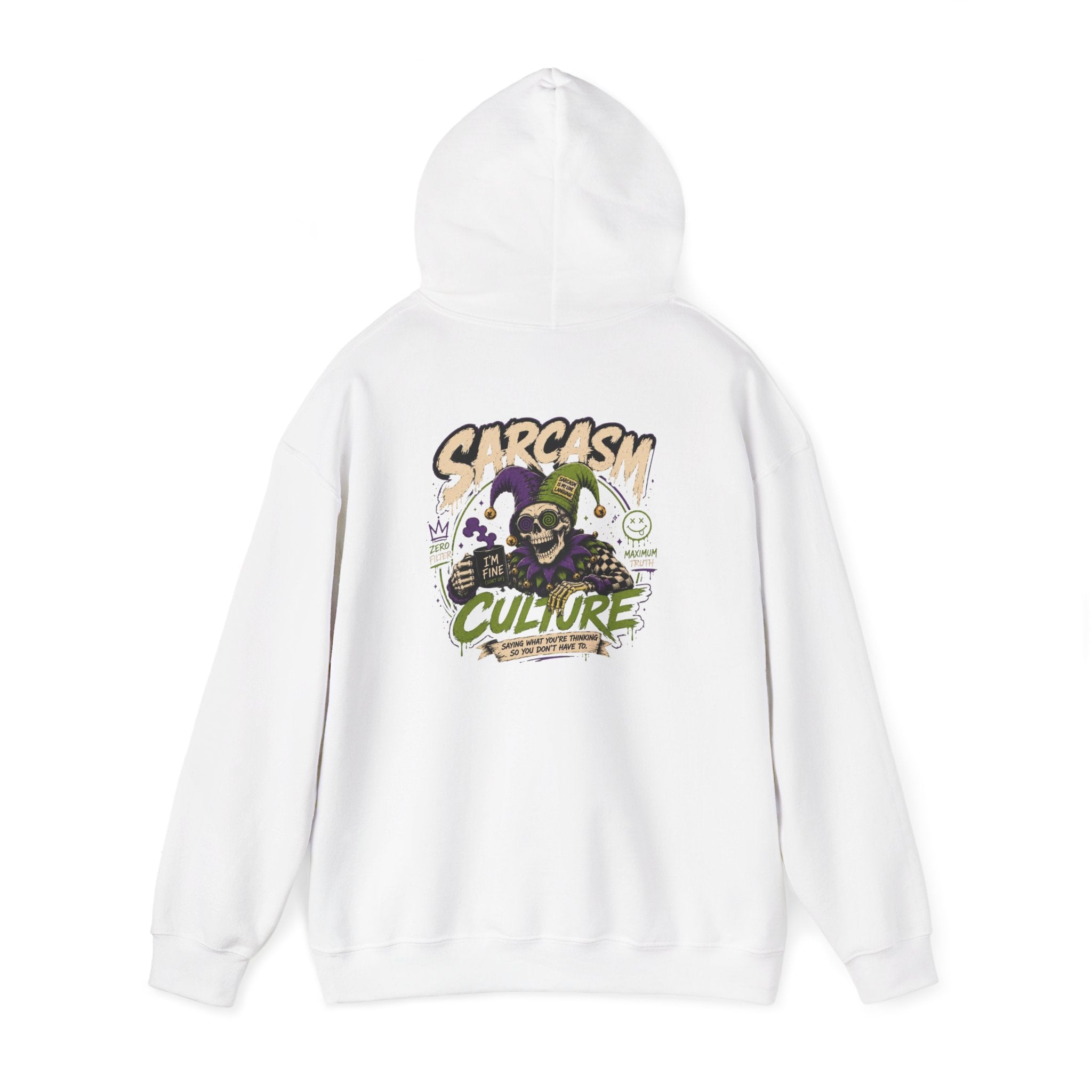 Graphic Heavy Blend Hoodie — Unisex Pullover Sweatshirt