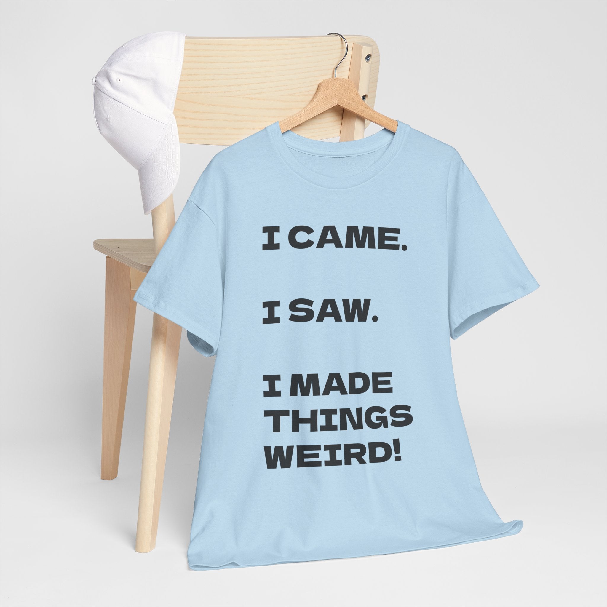 I Came I Saw I Made Things Weird T-Shirt — Funny Sarcastic Graphic Tee