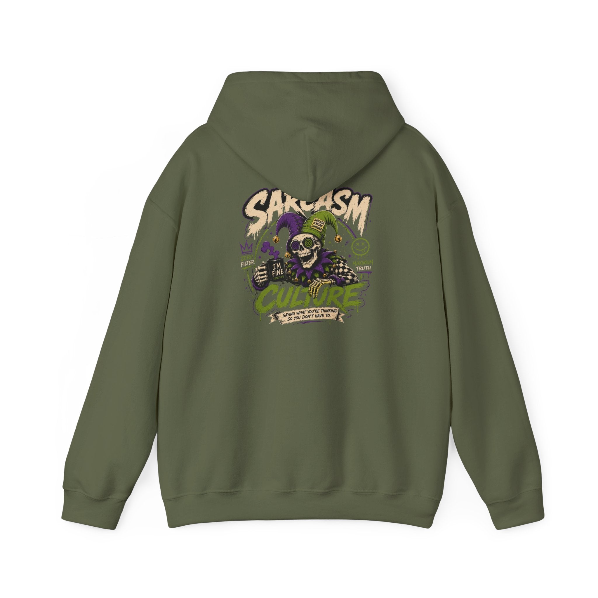 Graphic Heavy Blend Hoodie — Unisex Pullover Sweatshirt