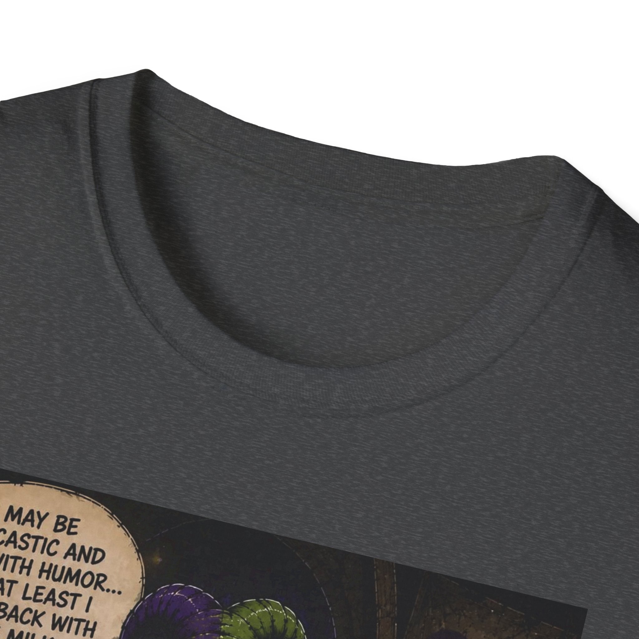 Skeleton with Milk Jug Graphic T-Shirt — 'I Love It When My Bones Pop' Goth Halloween Tee