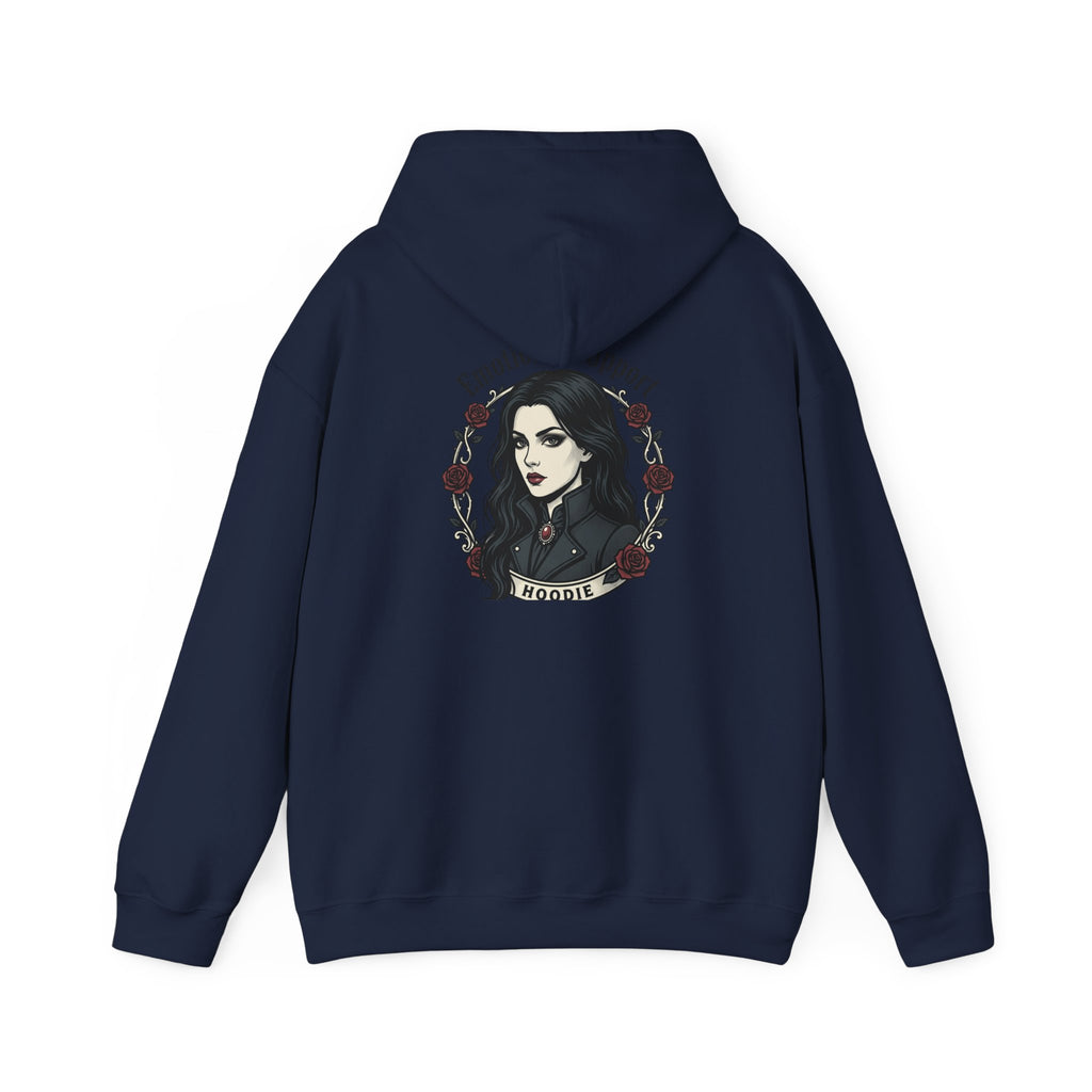 The Emotional Support Hoodie — Jester Skull Dark Rose | Sarcasm Culture